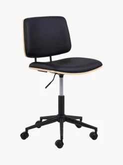 Silla de escritorio giratoria de piel sintética Owen, regulable en altura