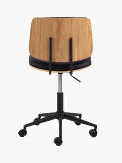 Silla de escritorio giratoria de piel sintética Owen, regulable en altura