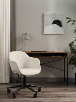 Silla de escritorio tapizada con asiento estrecho Fiji