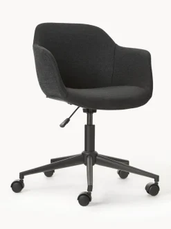Silla de escritorio tapizada con asiento estrecho Fiji