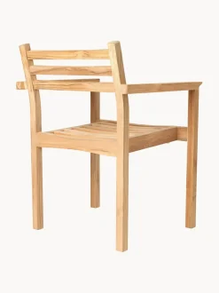 Silla de jardín apilable de madera de teca AH502