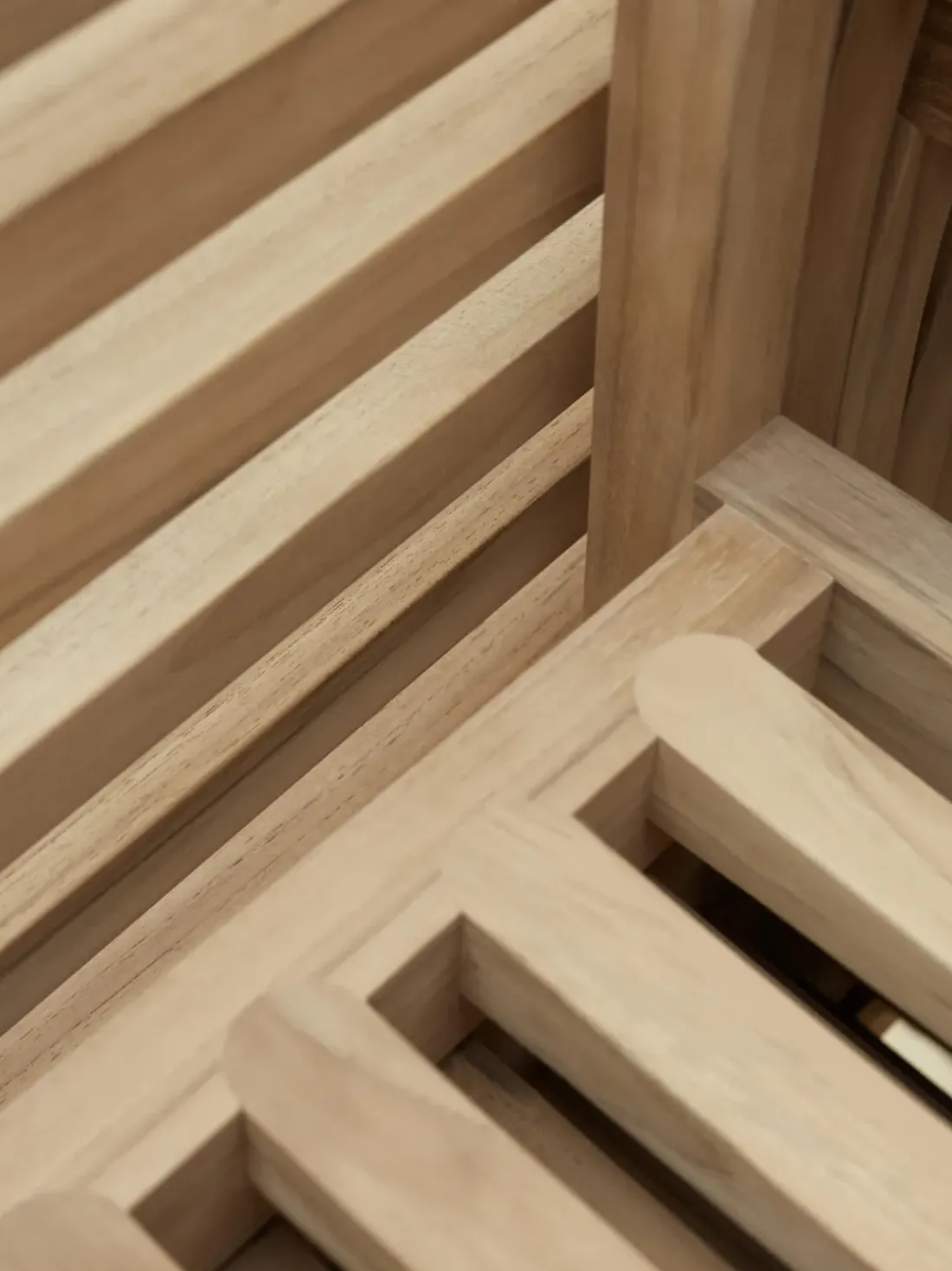 Silla de jardín apilable de madera de teca AH502