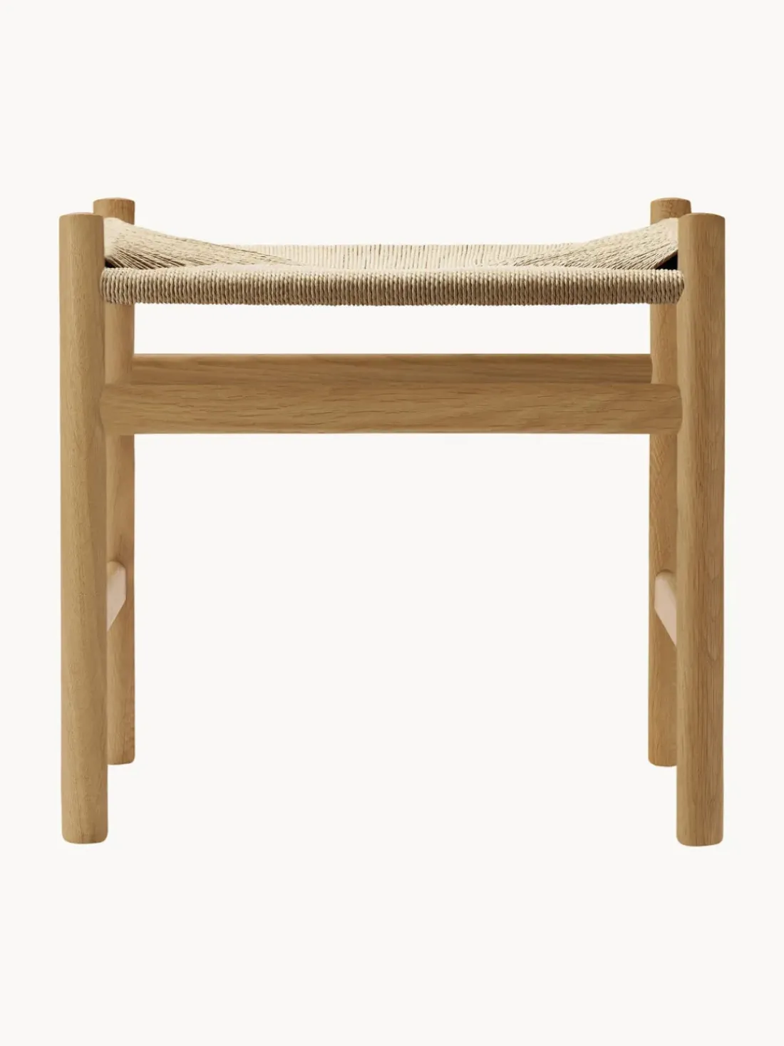 Silla de madera con asiento tejido a mano CH36
