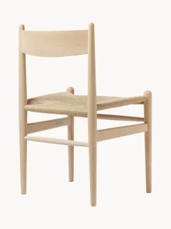 Silla de madera con asiento tejido a mano CH36