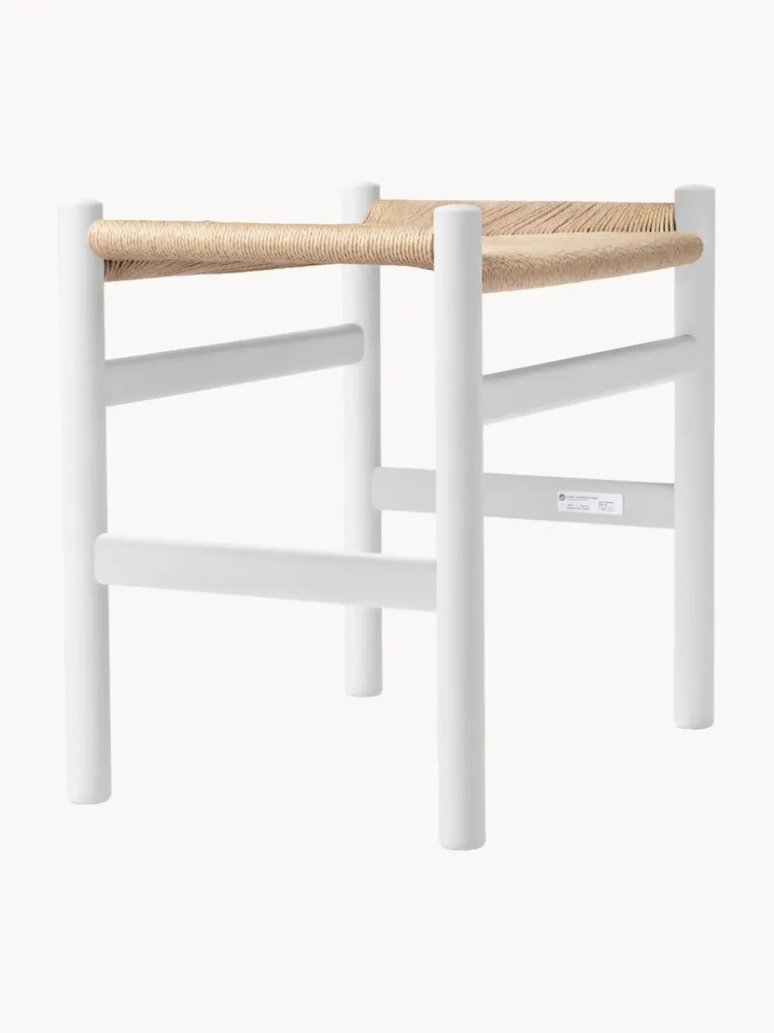 Silla de madera con asiento tejido a mano CH36