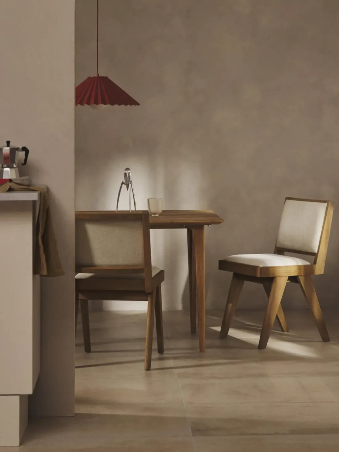 Silla de madera tapizada Sissi