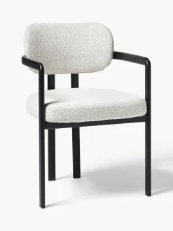 Silla en tejido bouclé Adrien