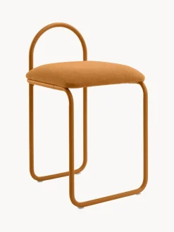 Silla en tejido bouclé Angui