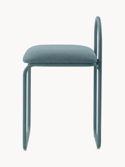 Silla en tejido bouclé Angui