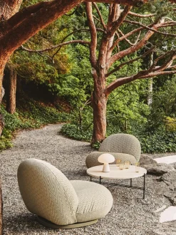 Silla giratoria de jardín Pacha