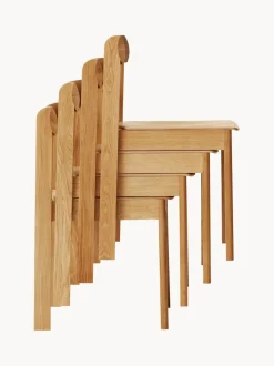 Sillas apilables de madera de roble Blueprint, 2 uds.