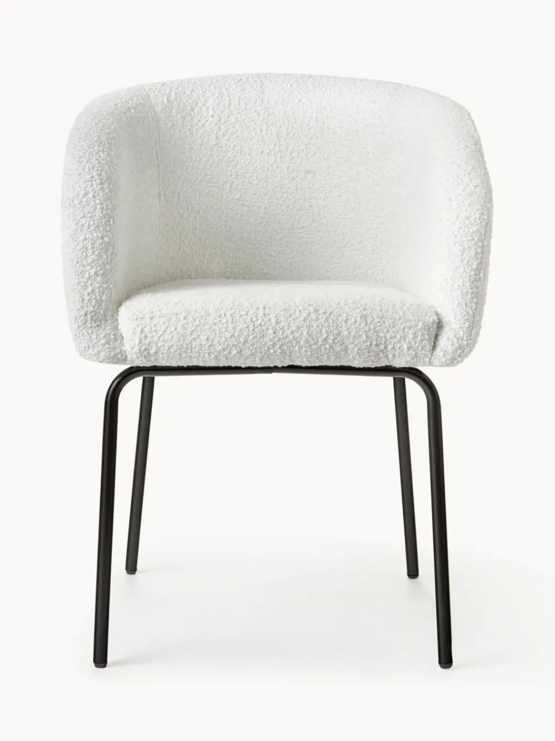 Sillas con reposabrazos en tejido bouclé Alani, 2 uds
