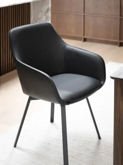 Sillas con reposabrazos giratorias Alison, 2 uds.