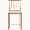 Sillas de bar artesanales de madera de roble Eton, 2 uds.