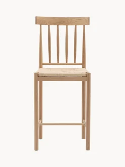 Sillas de bar artesanales de madera de roble Eton, 2 uds.