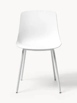 Sillas de plástico con patas de metal Joe, 2 uds.