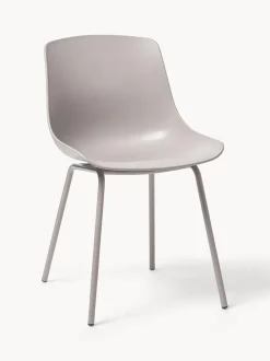 Sillas de plástico con patas de metal Joe, 2 uds.