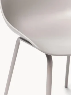 Sillas de plástico con patas de metal Joe, 2 uds.