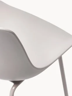 Sillas de plástico con patas de metal Joe, 2 uds.