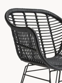Sillas de ratán con reposabrazos Costa, 2 uds.
