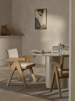 Silla tapizada con reposabrazos Sissi