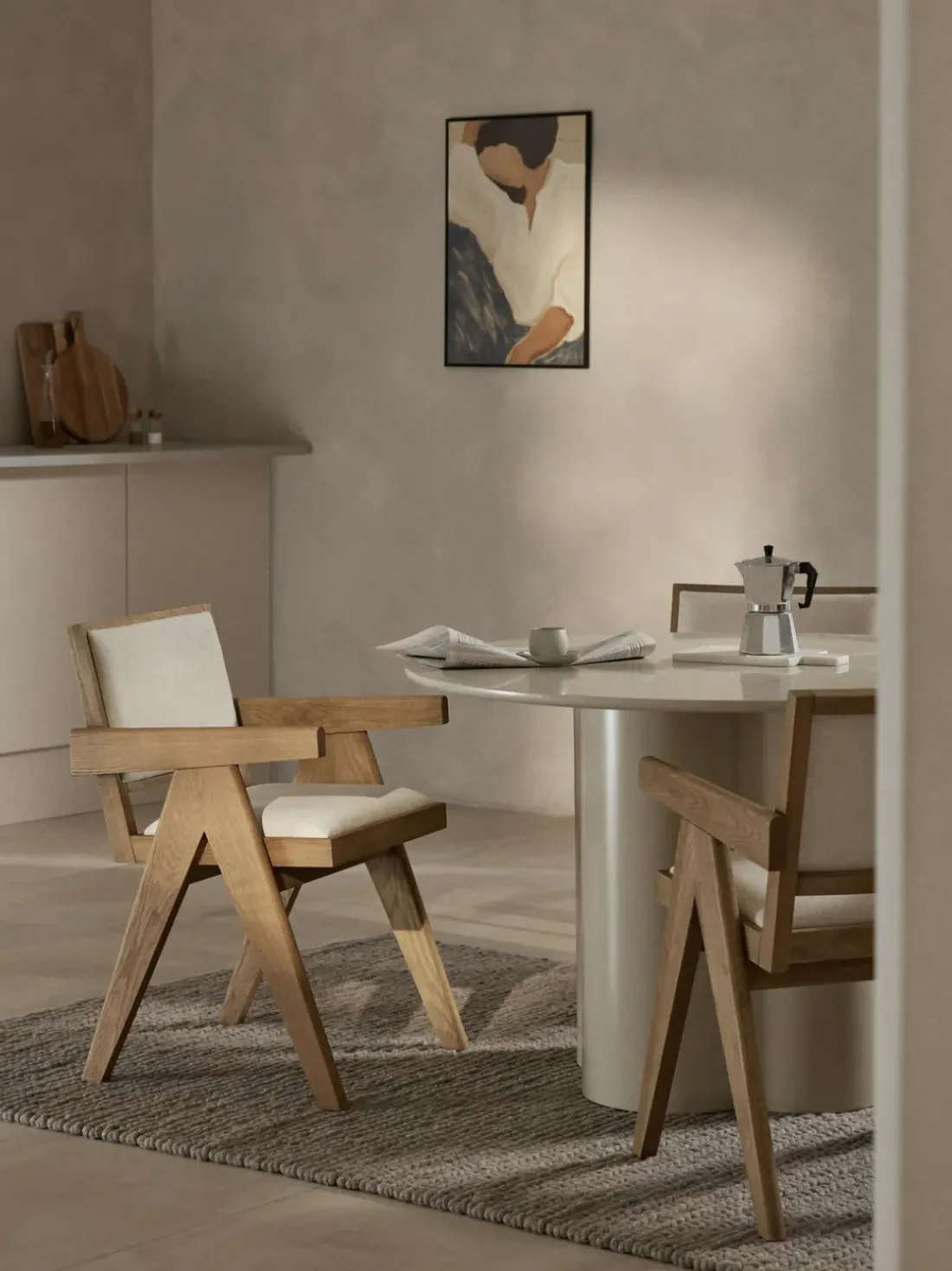 Silla tapizada con reposabrazos Sissi