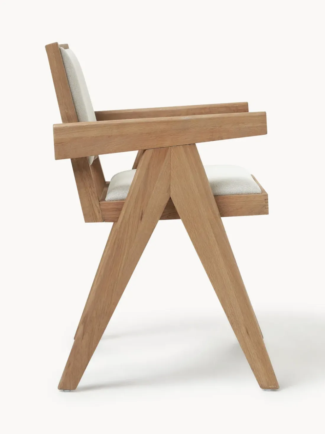 Silla tapizada con reposabrazos Sissi