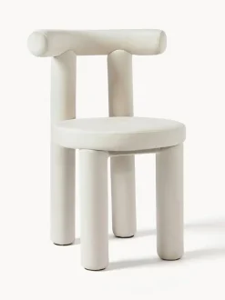 Silla tapizada en terciopelo Calan