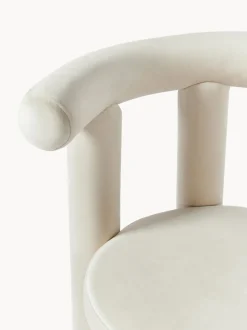 Silla tapizada en terciopelo Calan