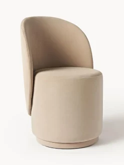 Silla tapizada en terciopelo Zeyno