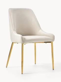 Silla tapizada en terciopelo Ava