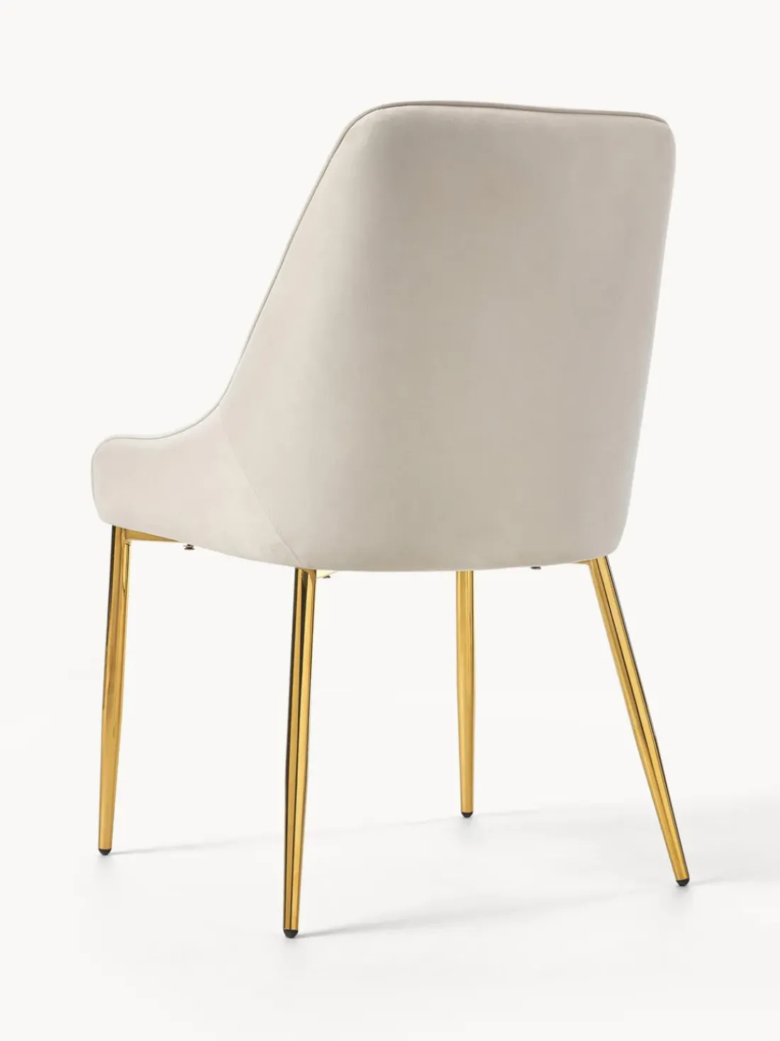 Silla tapizada en terciopelo Ava