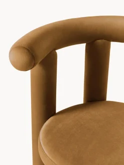Silla tapizada en terciopelo Calan
