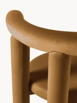 Silla tapizada en terciopelo Calan