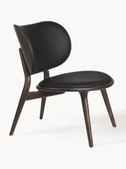 Sillón artesanal de cuero y madera Rocker