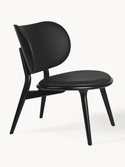 Sillón artesanal de cuero y madera Rocker
