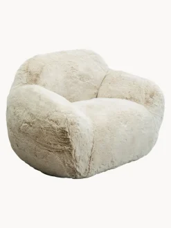 Sillón artesanal de piel sintética Mika