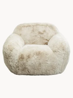 Sillón artesanal de piel sintética Mika
