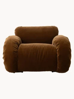 Sillón artesanal de terciopelo Arc