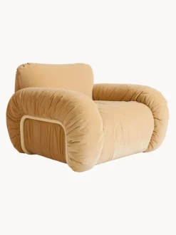 Sillón artesanal de terciopelo Arc