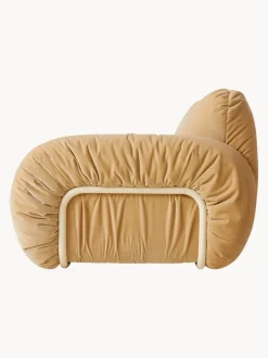 Sillón artesanal de terciopelo Arc