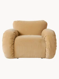 Sillón artesanal de terciopelo Arc