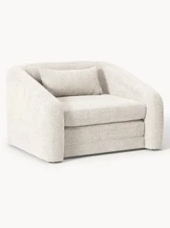Sillón cama de borreguillo bouclé Eliot