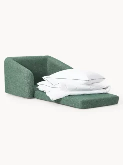 Sillón cama en tejido bouclé Eliot