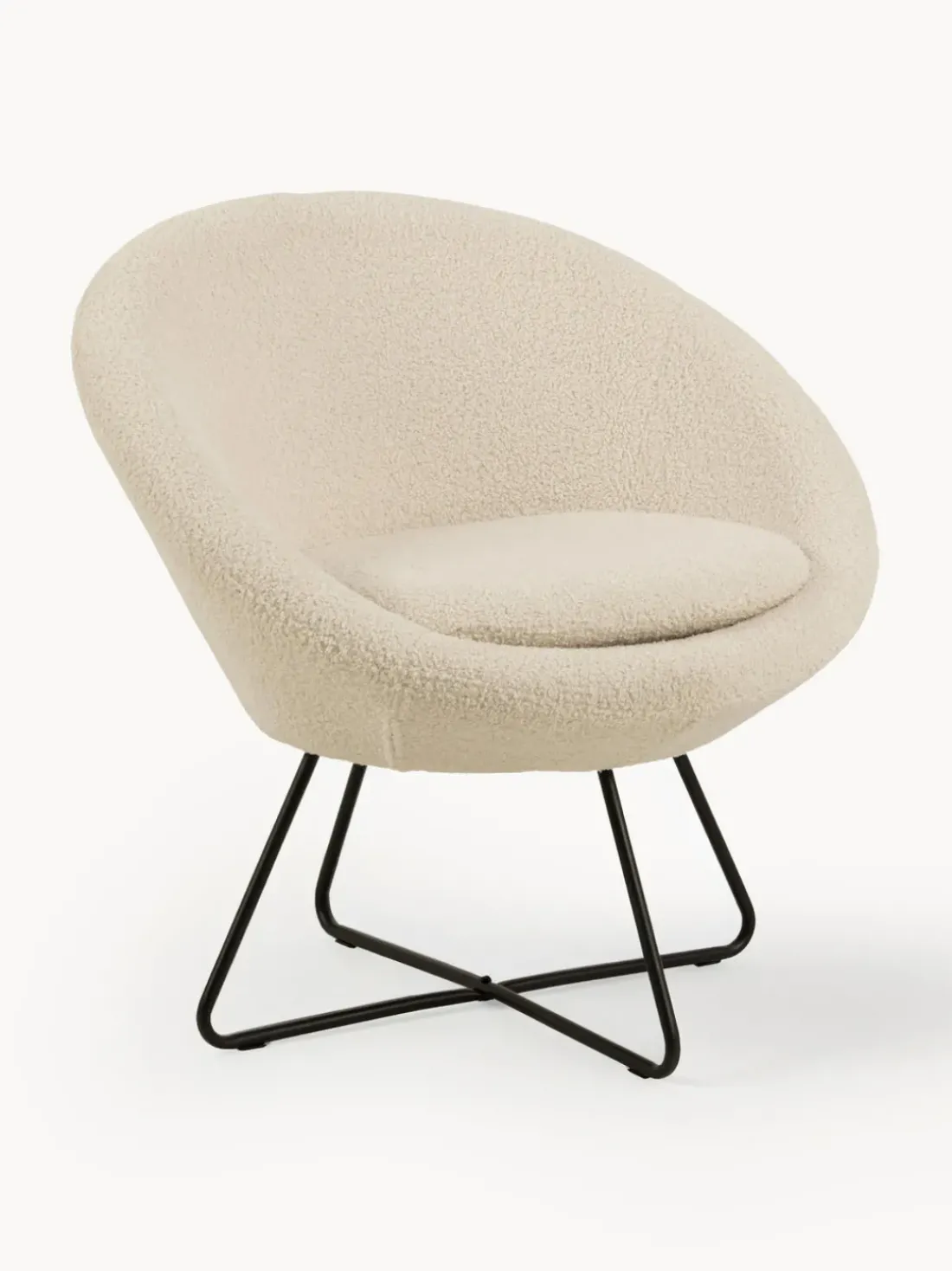 Sillón cóctel de borreguillo Center
