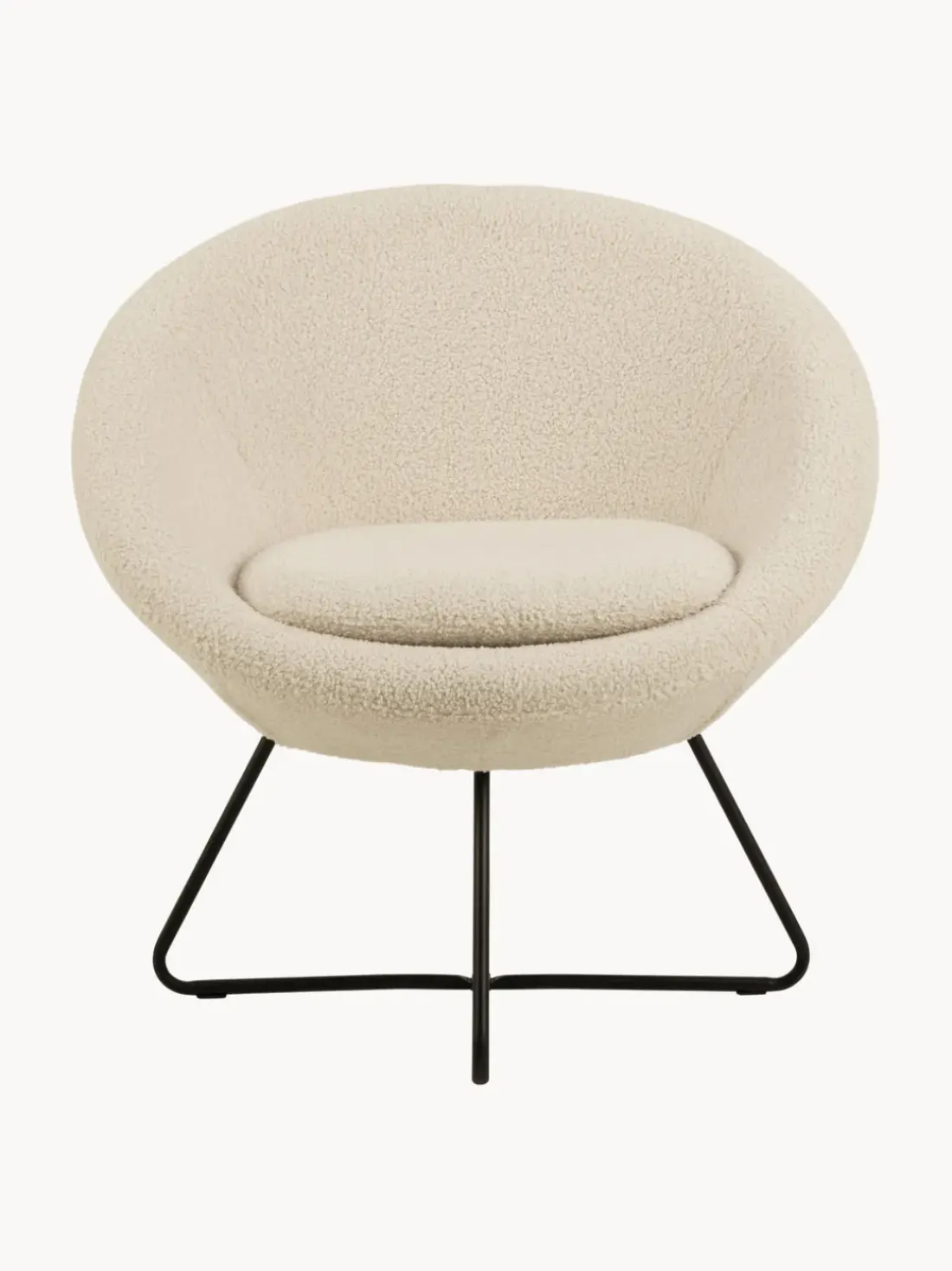 Sillón cóctel de borreguillo Center