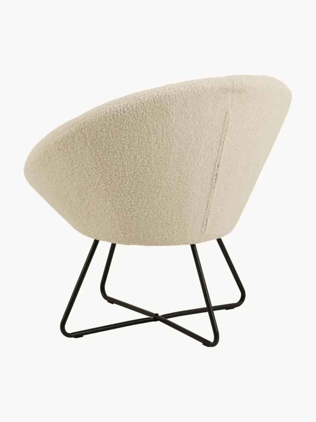 Sillón cóctel de borreguillo Center