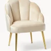 Sillón cóctel de terciopelo Helle