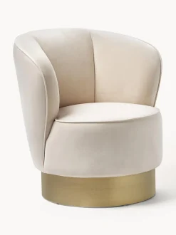 Sillón cóctel de terciopelo Olivia