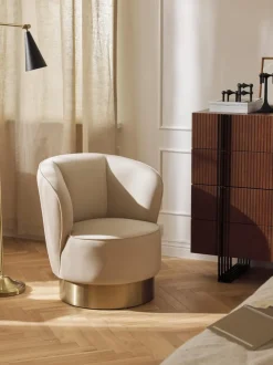 Sillón cóctel de terciopelo Olivia